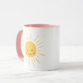 Good Morning Sunshine Sun glimlende illustratie Mok (Voorkant links)