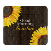 Good Morning Sunshine Sunflower Snijplank (Voorkant)