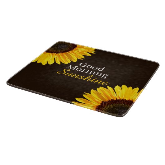 Good Morning Sunshine Sunflower Snijplank (Hoek)