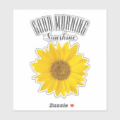 Good Morning Sunshine Sunflower Sticker (Vel)