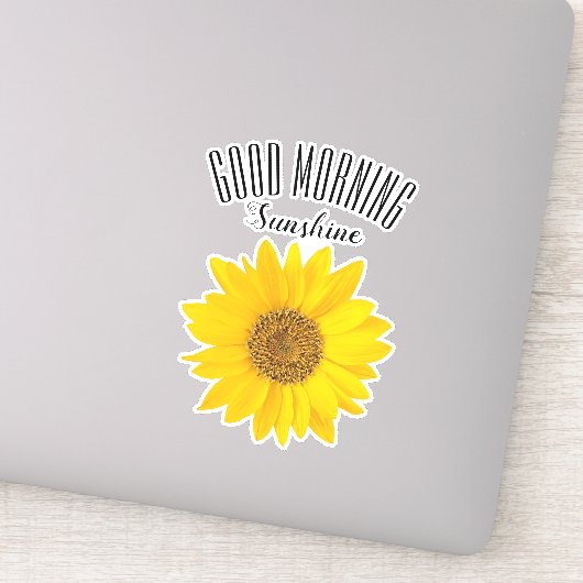 Good Morning Sunshine Sunflower Sticker (Detail)