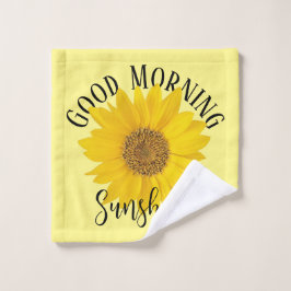 Good Morning Sunshine Sunflower Washandje