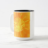 Good Morning, Sunshine. Two-Tone Coffee Mug Tweekleurige Koffiemok (Voorkant links)