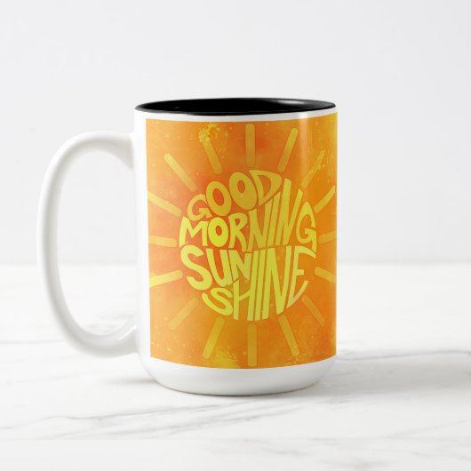 Good Morning, Sunshine. Two-Tone Coffee Mug Tweekleurige Koffiemok (Links)