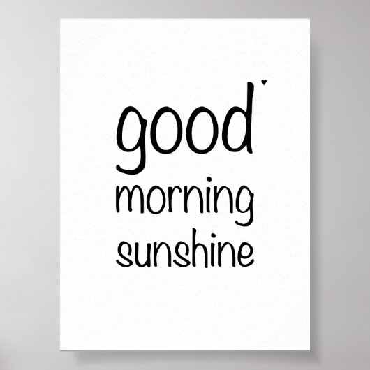 Good morning sunshine - valentine poster (Voorkant)