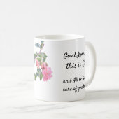 "Good morning, this is God" Koffiemok (Voorkant rechts)