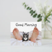 Good Morning Tuxedo kat Briefkaart (Staand voorkant)