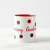 Good morning tweekleurige koffiemok (Center)