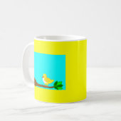 Good Morning Yellow Bird Coffee Mok (Voorkant links)