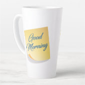 Good Morning Yellow Note Coffee Mug Latte Mok (Linkerhoek)