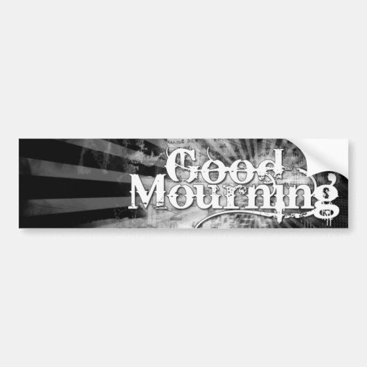 Good Mourning Sticker (Voorkant)
