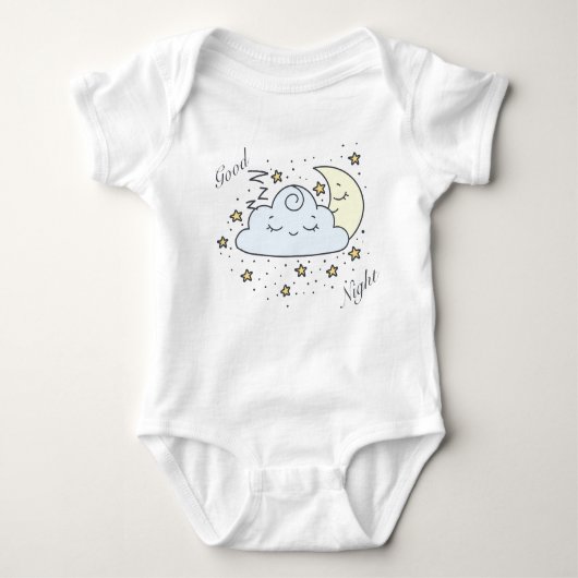 Good Night Cloud & Moon Romper (Voorkant)