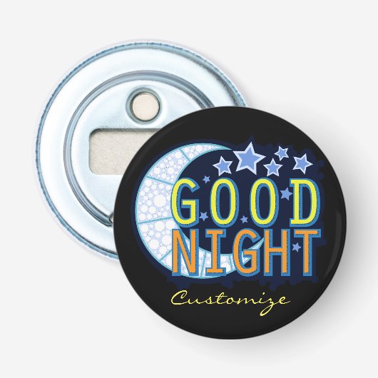 Good Night Crescent Moon Thunder_Cove Button Flesopener (Voorkant)