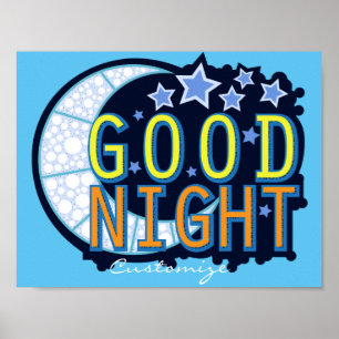 Good Night Crescent Moon Thunder_Cove Poster