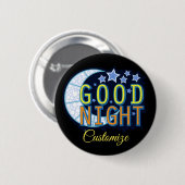 Good Night Crescent Moon Thunder_Cove Ronde Button 5,7 Cm (Voorkant /achterkant)