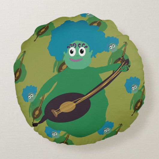 Good Night darling Round-kussen Rond Kussen (Achterkant)