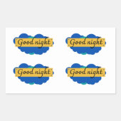 Good Night Journal-Sticker Rechthoekige Sticker (Voorkant)