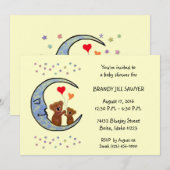 Good Night Koala Moon Baby shower Uitnodiging (Voorkant / Achterkant)