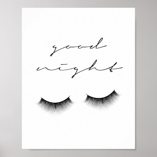 Good Night Lashes Poster (Voorkant)