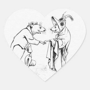 Good Night Mice Hart Sticker
