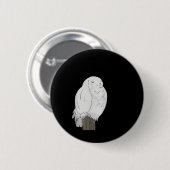 Good Night Owl Sticker Ronde Button 5,7 Cm (Voorkant /achterkant)