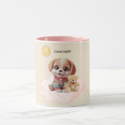 Good Night Puppy Mug Mok (Midden)
