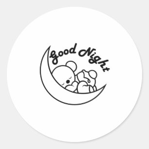 GOOD NIGHT RONDE STICKER