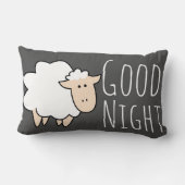 Good Night Sleep Cute Sheep Kussen (Achterkant)