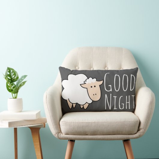 Good Night Sleep Cute Sheep Kussen (Stoel)