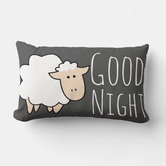 Good Night Sleep Cute Sheep Kussen (Voorkant)