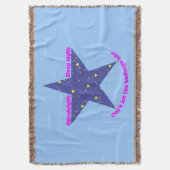 Good Night Sleep Tight Star Deken (Voorkant Verticaal)