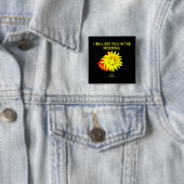 Good Night Sun 2 Inch Square Button (In situ)
