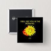 Good Night Sun 2 Inch Square Button (Voorkant /achterkant)