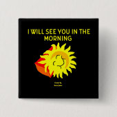 Good Night Sun 2 Inch Square Button (Voorkant)