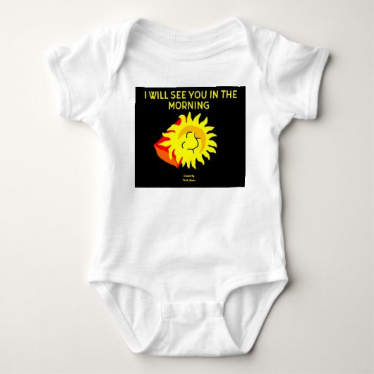 Good Night Sun Baby Jersey Bodysuit (Voorkant)