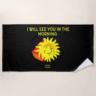 Good Night Sun Beach Towel Strandlaken