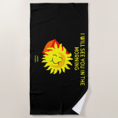 Good Night Sun Beach Towel Strandlaken (Voorkant)