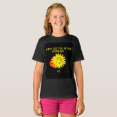 Good Night Sun Girls Black Basic T Shirt (Voorkant volledig)