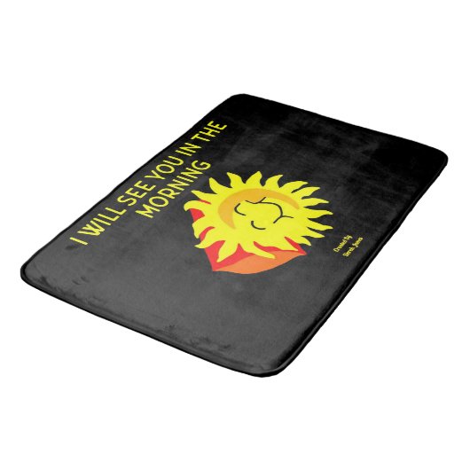 Good Night Sun Large Bath Mat (Gekanteld)