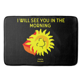 Good Night Sun Large Bath Mat