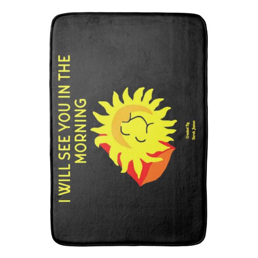 Good Night Sun Large Bath Mat (Voorkant Verticaal)