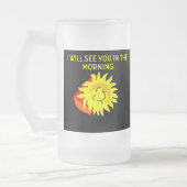 Good Night Sun Large Frosted Glass Mok (Links)