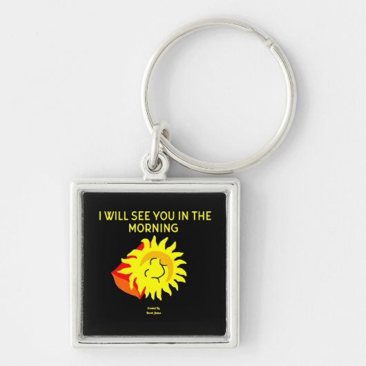 Good Night Sun Premium Square Sleutelhanger (Voorkant)