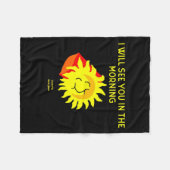 Good Night Sun Small Fleece Blanket Deken (Voorkant (Horizontaal))