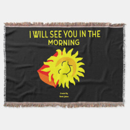 Good Night Sun Throw Blanket Deken