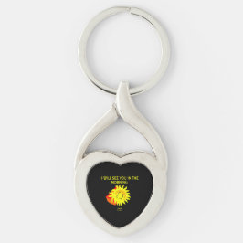 Good Night Sun Twisted Heart Keychain