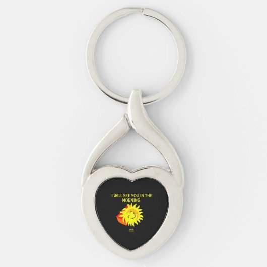 Good Night Sun Twisted Heart Keychain (Voorkant)