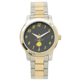 Good Night Sun Unisex Two-Tone Bracelet Watch Horloge