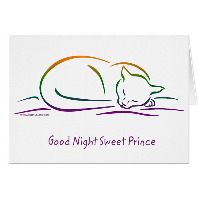 Good Night Sweet Prince (Kat) (Voorkant Horizontaal)