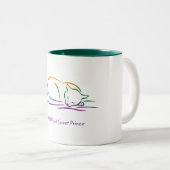 Good Night Sweet Prince (Kat) Tweekleurige Koffiemok (Voorkant rechts)